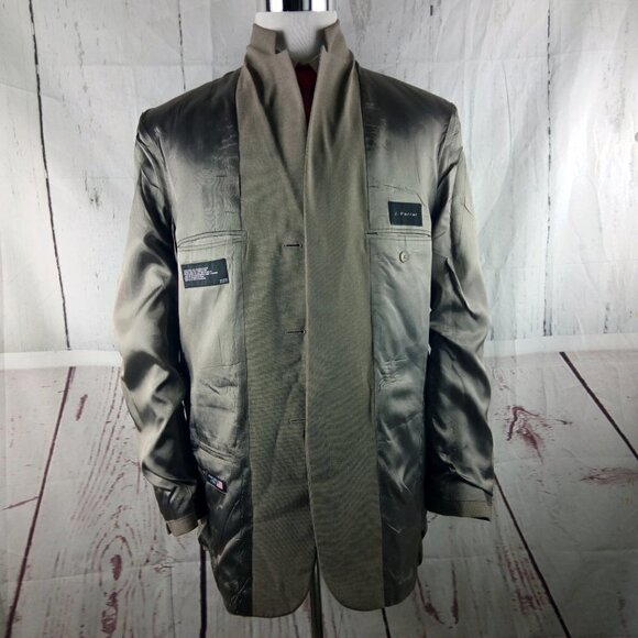 J Ferrar 40L 3 Button Light Brown Birdseye Suit Blazer - Picture 11 of 11